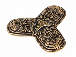 Wikinger-Kleeblattfibel aus Upland Bild 2