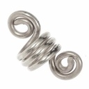 Lockenperle "Draht" - 9 mm Loch Bild 2