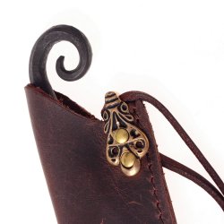 Druiden-Messer mit beschlagener Scheide Bild 3