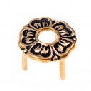 Florale Gürtel-Öse aus Bronze Bild 2