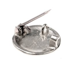 Kleine Scheibenfibel mit Triskele Bild 4