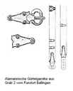 Alamannischer Prachtgürtel - in 5 cm Bild 5