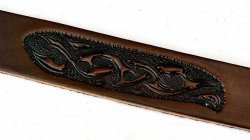 Leder-Armband in 3 cm Breite - Tribal Bild 3
