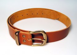 Klassischer Gürtel 4 cm - Spaltleder Bild 2