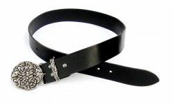 Buckle-Belt 4 cm / Knoten - Kernleder Bild 3