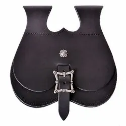 Große Nierentasche - Mittelalterliche Gürteltasche aus Leder