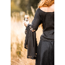 Bluse "Carmen" Volants Schwarz