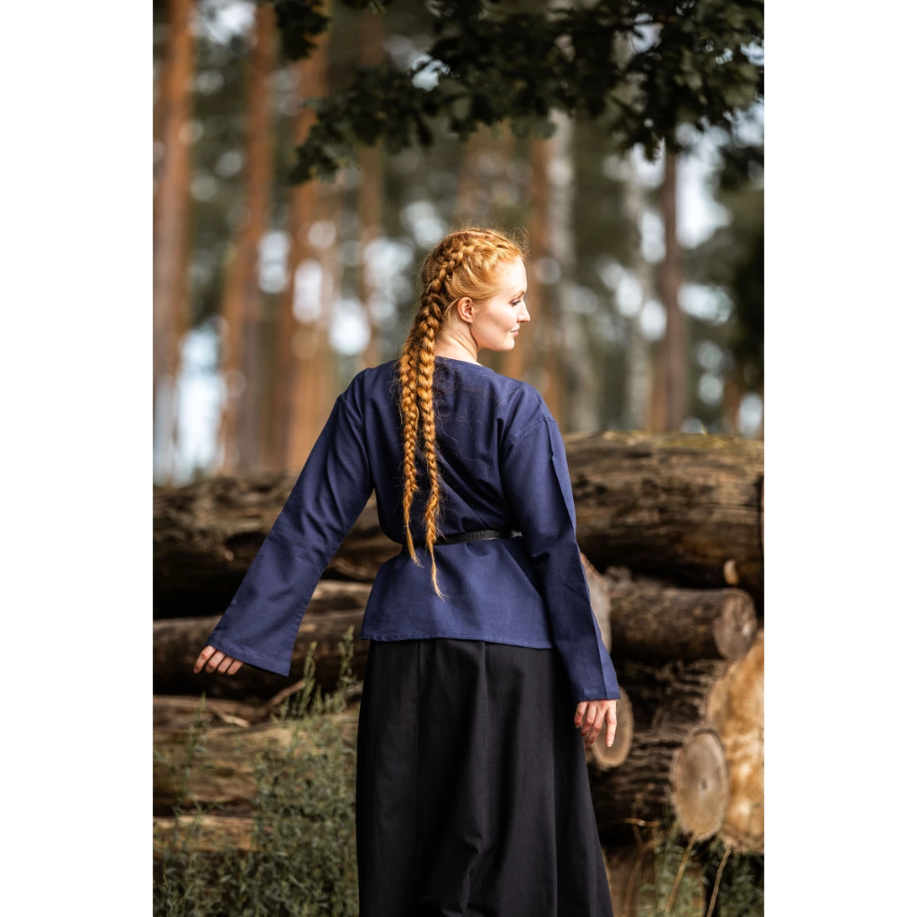 Mittelalter Bluse "Tilda" Blau
