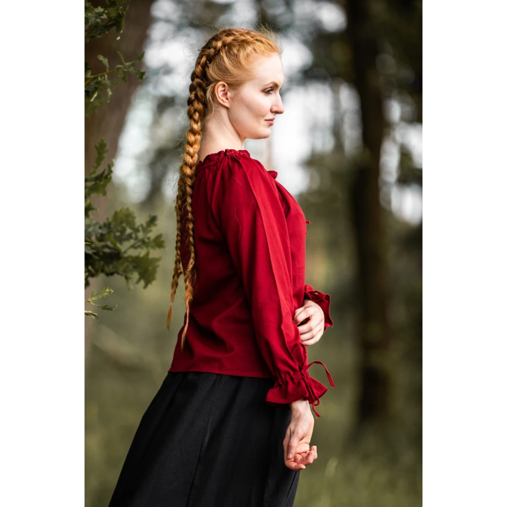 Mittelalterbluse "Edith"Rot