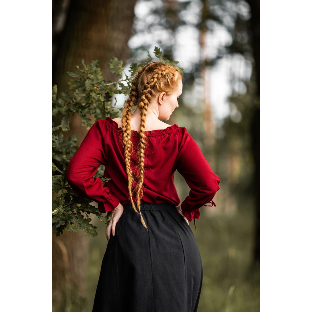 Mittelalterbluse "Edith"Rot