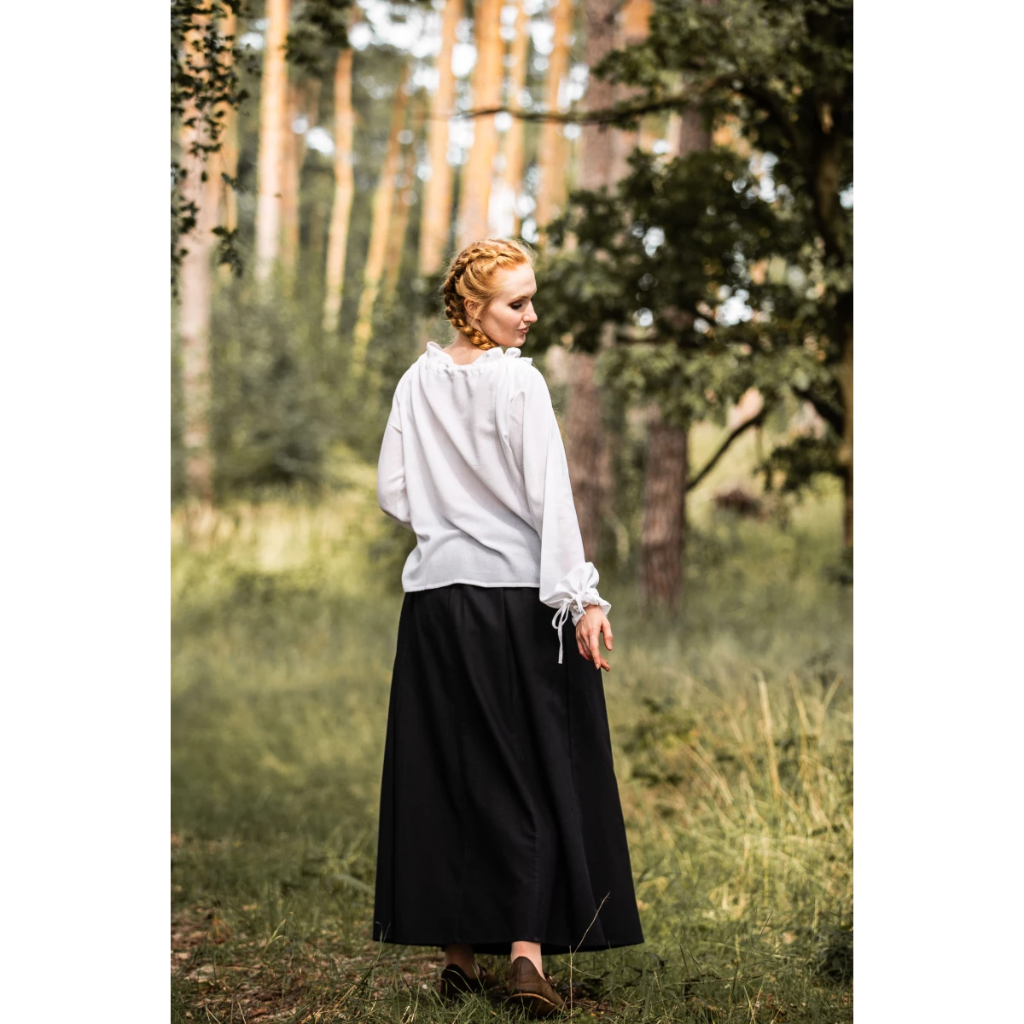 Mittelalterbluse "Edith" Weiß