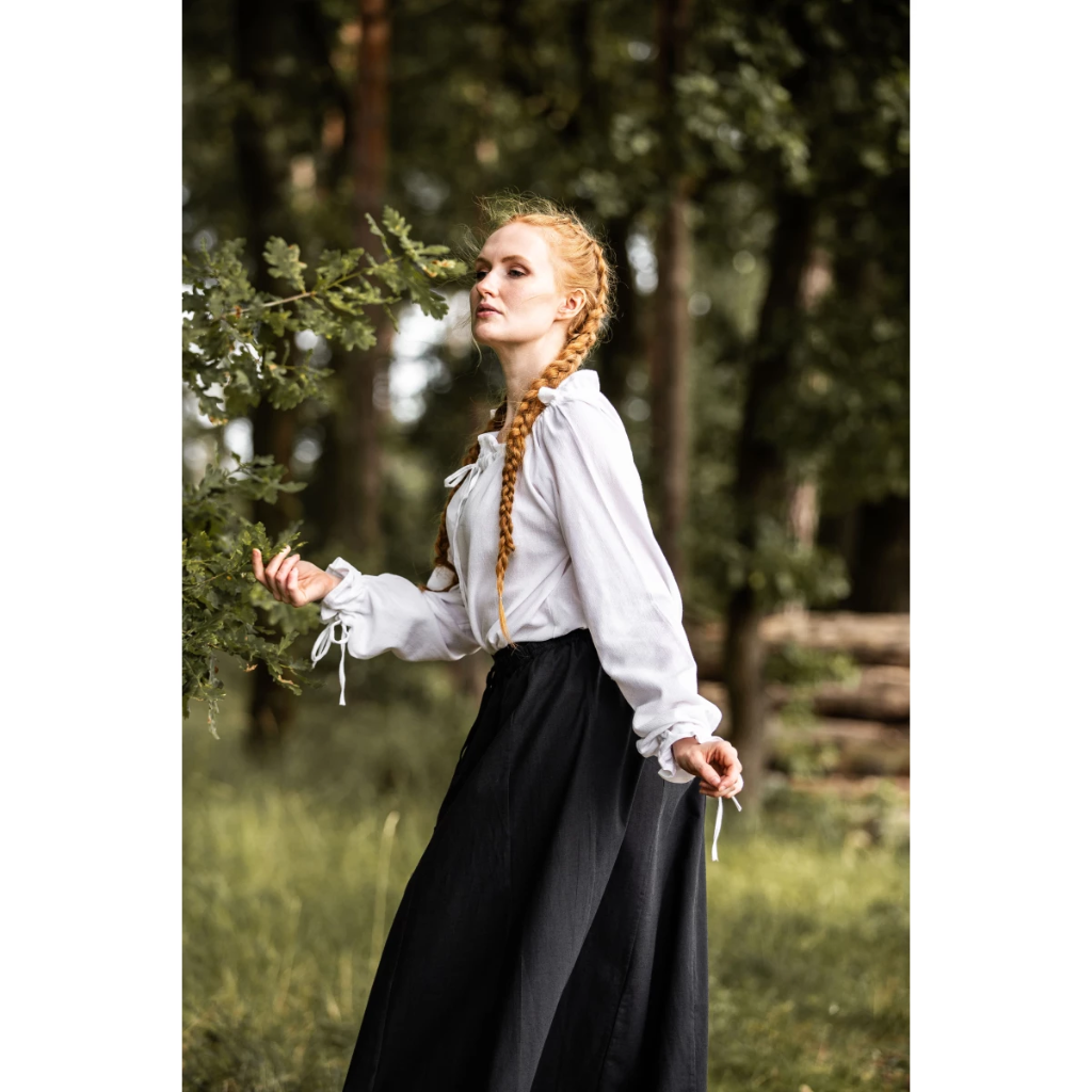 Mittelalterbluse "Edith" Weiß