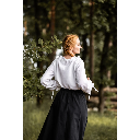 Mittelalterbluse "Edith" Weiß