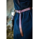 Lederringgürtel mit durchgehender keltischer Prägung Braun