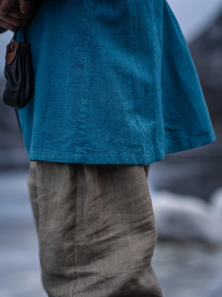 Wikinger Leinentunika "Ragnar" Blau