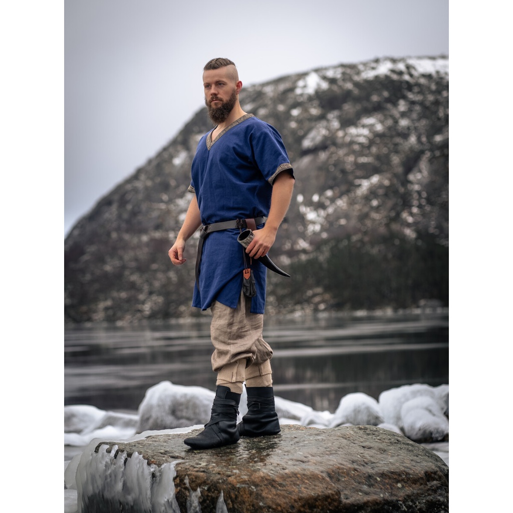Wikinger Tunika kurzam "Loki" Blau