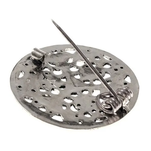 Wikinger Scheibenfibel im Borrestil Bronze