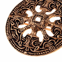 Scheibenfibel aus Norwegen im Borrestil Bronze