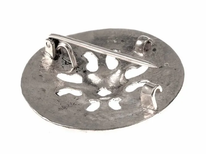 Scheibenfibel aus Norwegen im Borrestil Bronze