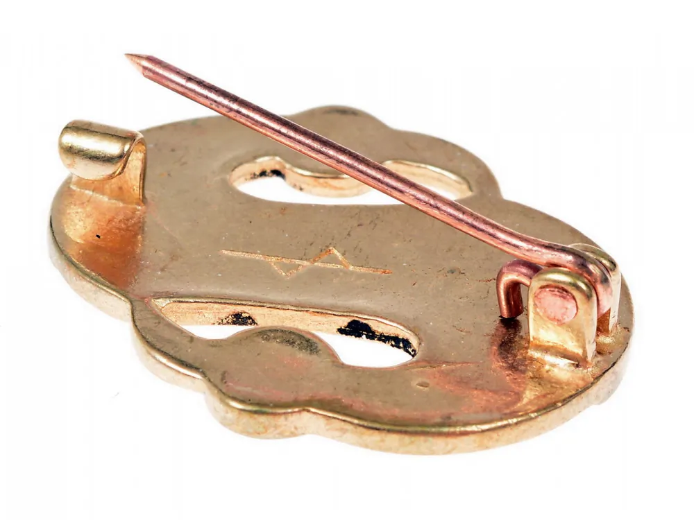 Germanische S-Fibel mit Glaseinlagen