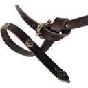 Wikinger-Gürtel - 2 cm / Ende + Nieten