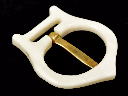 Mittelalter-Schnalle aus Knochen - 2 cm
