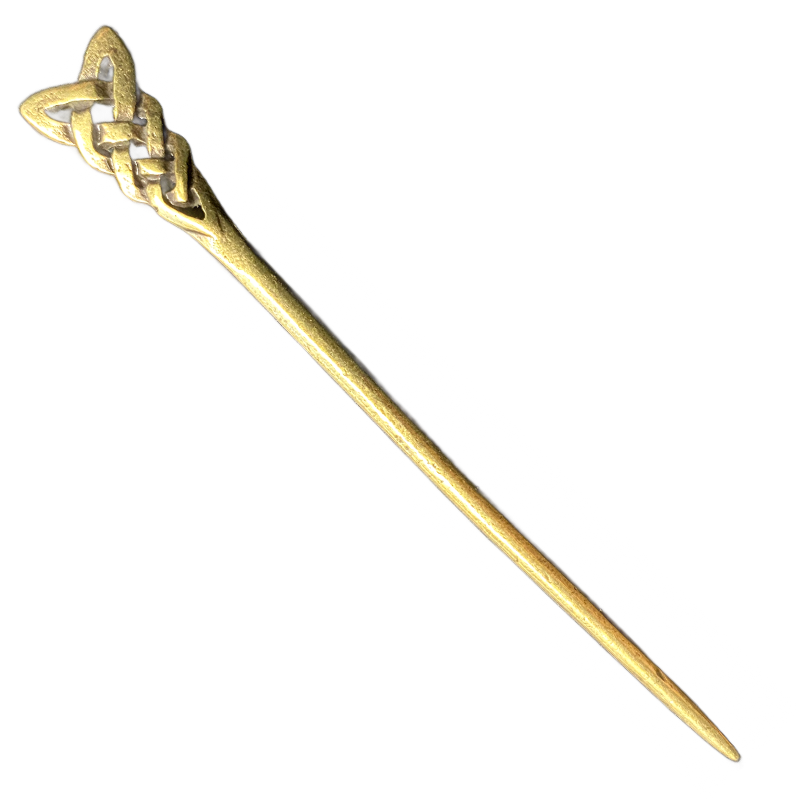 Haarnadel Wikinger Knoten messingrfarbener keltischer Knoten