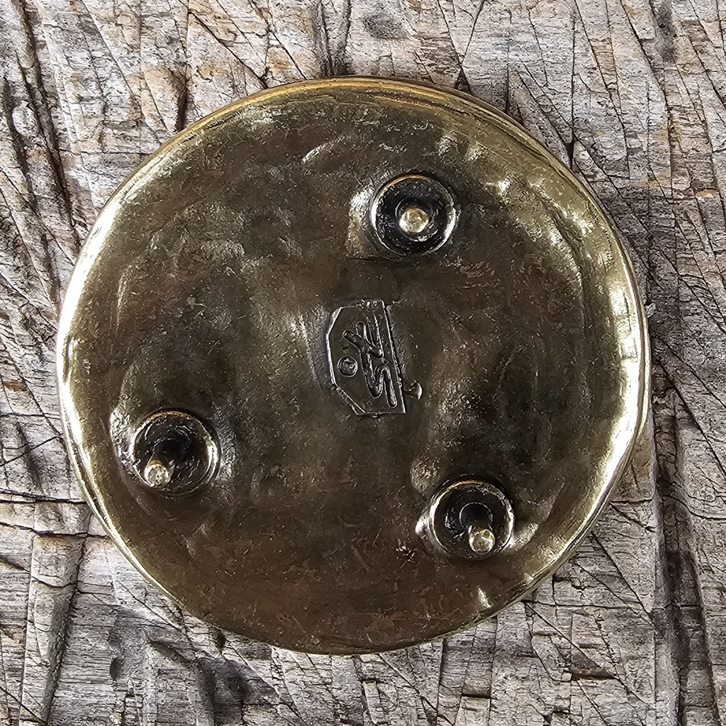 Egmond Schildplatte Beschlag Messingfarben