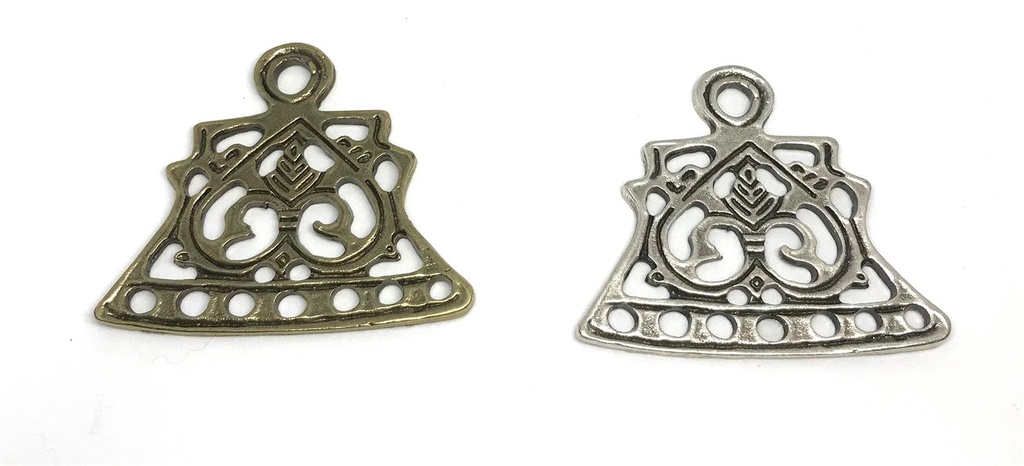 [31541-002] Kettenverteiler Lettland KV1 1 Paar - Accessoire für Larp, Mittelalter und Alltag (messing)