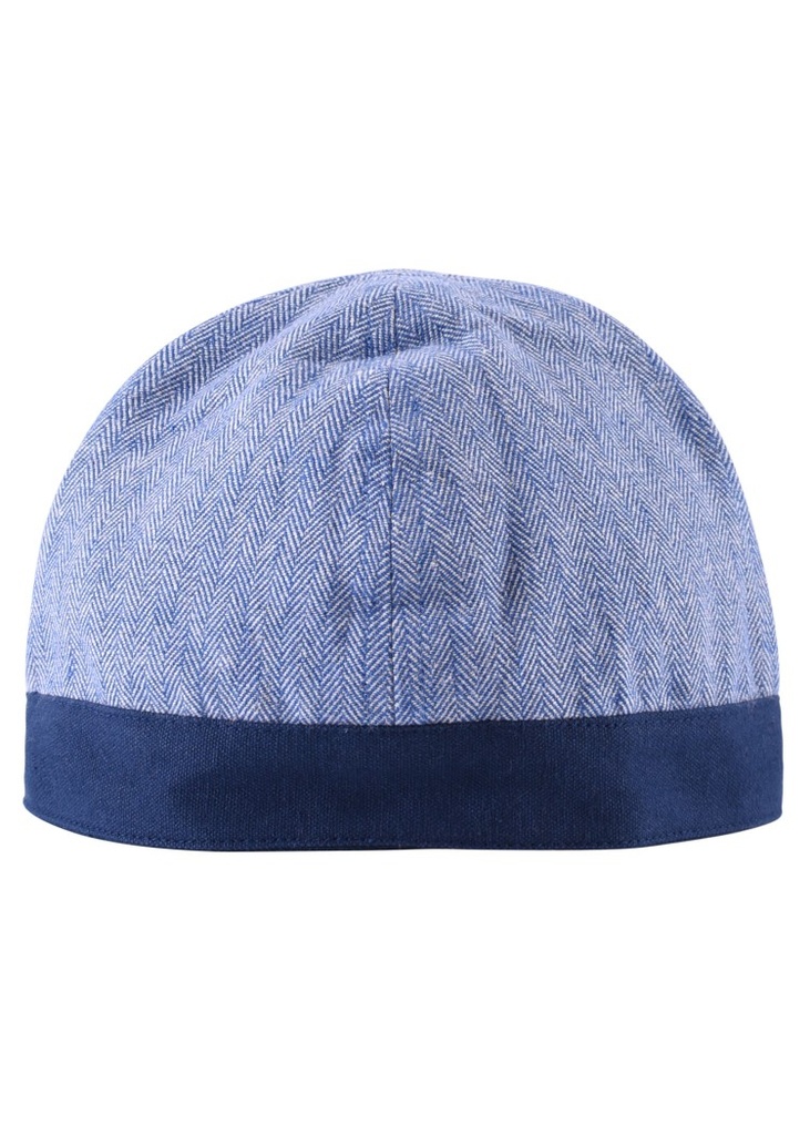 [32048-001] Birka Kappe mit Fischgrätmuster, blaut - Wikinger Mittelalter Larp Reenactment (M)