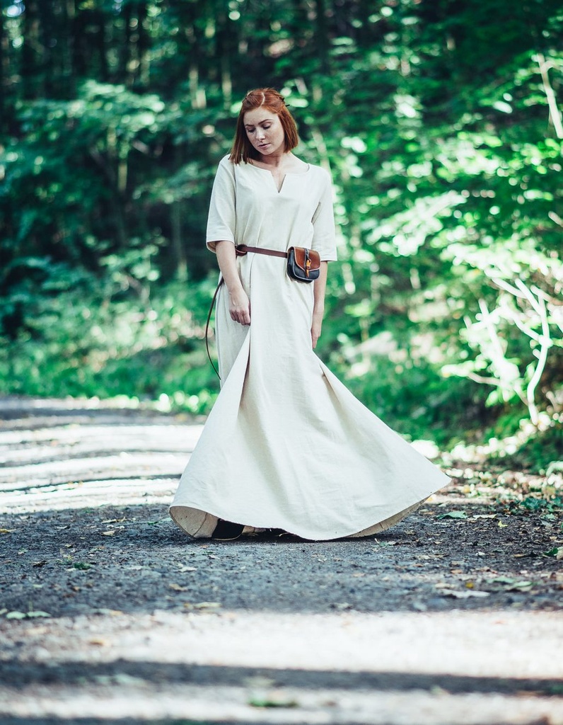 [32200-001] Unterkleid kurzärmlig "Silja" - Mittelalterliches Untergewand (XS)