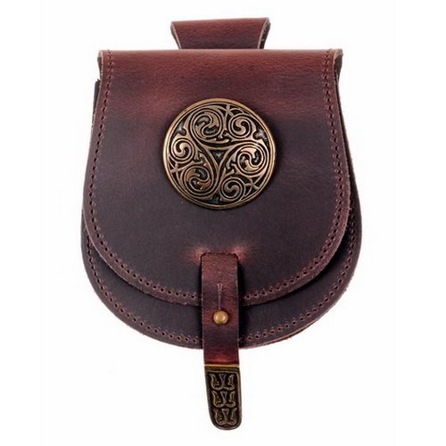 [35423-001] Tarsoly-Tasche - klein / Triskele (braun)