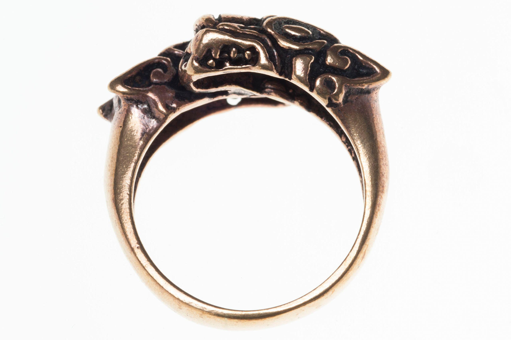 [WK-5162-2015-14 / 44] Wikinger-Ring "Geri & Freki" – Bronze (14 / 44)