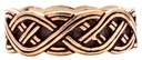 Wikinger Ring ARVIKA aus Bronze – 7 mm Zopf-Knotenmuster als Freundschafts- und Partnerring