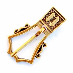 [WK-5352-2015-002] Spätmittelalter-Schnalle - für 1,5 cm Gürtel (silber)