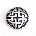 [WK-5383-2015-001] Zierniete mit keltischem Knotenmotiv (XS) – Dekorative Niete im Stil frühmittelalterlicher Ornamentik (bronze)
