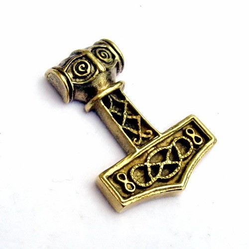 [WK-5414-2015-001] Thorshammer-Zierniete (M) – Replik nach dem Fund von Ödeshög aus der Wikingerzeit (bronze)