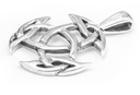 Schmuck Anhänger Sana 3,1 cm – Silber 925 – Keltisches Amulett der offenen Dreifaltigkeit