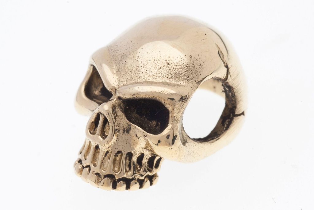 Haarperle  Anhänger Haarschmuck BONITO de los MUERTOS 14 mm Totenkopf Vintage Haarperle Bronze 1.7 cm