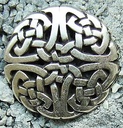 Celtic Knot 1 Zierbeschlag in Silberoptik – Keltischer Rundknoten Ø 30 mm
