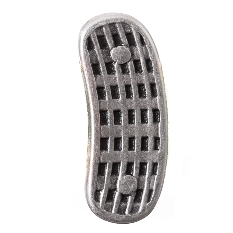 Zierbeschlag „Gitter“ – Silberfarbener Steampunk-Beschlag im Grillgitter-Design