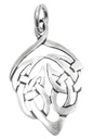 Schmuck Anhänger Bran 3,6 cm – Silber 925 – Keltisches Amulett mit Knotenmuster
