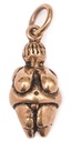 Venus-Anhänger VENUS VON WILLENDORF aus Bronze – Symbol für Fruchtbarkeit und Weiblichkeit (2,8 cm)