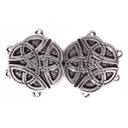 Mantelverschluss Tassel Keltischer Knoten Silberfarben