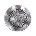 SCUDO 4 cm – Silberfarbene Schild-Schließe aus Zamak für Gürtel