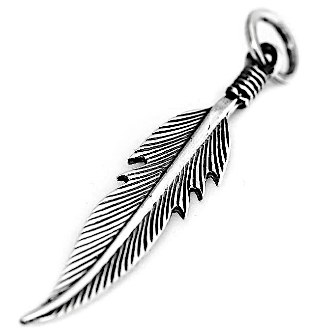 Feder-Anhänger NAOMY aus 925er Silber – Symbol für Leichtigkeit und Inspiration (3,6 cm)