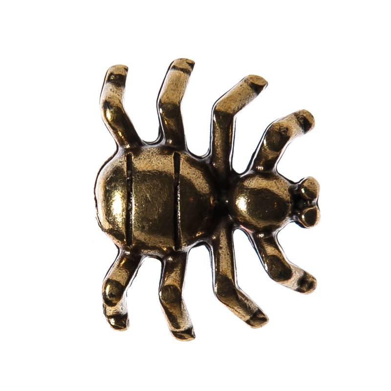 Zierniete Spinne, messingfarben