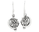 Ohrhänger AMICA aus 925er Silber 3,4 cm – Eulen in Mondsichel Ohrschmuck