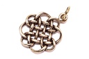 Schmuck Anhänger Caley 2,8 cm – Bronze – Keltisches Amulett mit Knotenmuster für Harmonie & Schutz