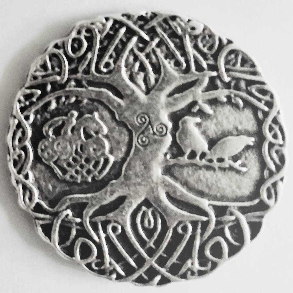 Weltenbaum ODIN, silberfarbener Beschlag